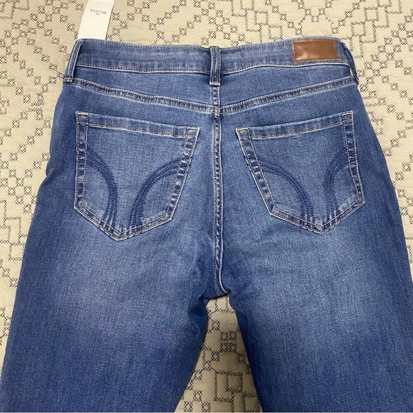 Women's Hollister High Rise Super Skinny  Blue Jeans Size 8 Short - Picture 5 of 8
